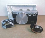 Vintage Montgomery Ward Airline 10 Band Portable Radio W/ Strap & Headphones. Fixed Price $80.00.