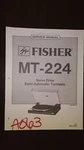 Fisher MT-224 Service Manual Original Repair Book Stereo Turntable Record Player. Fixed Price $19.98.
