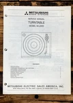 Mitsubishi M-L2200 Record Player / Turntable Service Manual *original*. Fixed Price $19.97.