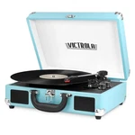 Bluetooth Suitcase Record Player With 3-SPEED Turntable. Fixed Price $64.97.