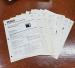 1974 Rca Service Data Manuals - Select Your Model Inc RWM173 VYC561 VTT720 Etc. Fixed Price $9.95.