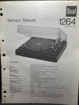 Dual 1264 Turntable Service Manual Photocopy. Fixed Price $19.99.