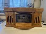Philco Vintage Style Replica #841.205 Turntable,cd,cassette Player - Parts Only. Fixed Price $219.95.