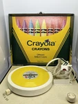 1981 Vanity Fair Crayola Phonograph Portable 2-SPEED Record Player Working. Fixed Price $48.36.