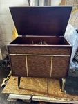 Truetone Vintage Record Player Console Stereo Wooden Cabinet. Fixed Price $900.00.