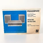Panasonic Fm-am Stereo Table Radio Automatic Tuning Instructions RE-7700 / 7700C. Fixed Price $15.00.