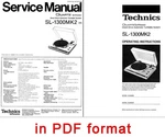 Technics SL-1300MK2 Service & User Manual Mkii Instructions. Fixed Price $6.90.