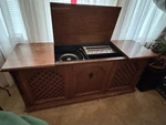 Vintage Penncrest Stereo With Gerrard Record Player. Fixed Price $500.00.