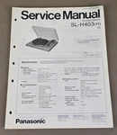 Panasonic Turntable Sl-h 403 Service Manual D-4445. Fixed Price $54.95.