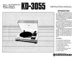 Kenwood KD-3055 Turntable Owners Instruction Manual. Fixed Price $19.99.