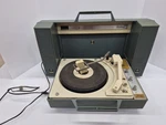 Vintage Blue Gray General Electric Wildcat Stereo Record Player. Fixed Price $49.69.