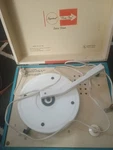 Imperial Party Time Record Player Model 100 White/blue/red Stripe. Fixed Price $50.00.