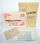 Magnavox Astro Sonic Stereo Console 3ST672 Owner's Manual & Paperwork. Fixed Price $24.99.