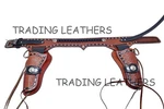 Western Double Action Revolver Dual Right&left Holster Leather Pistol Gun Cover. Fixed Price $151.11.