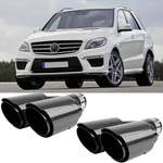Pair 2.5" Muffler Tip Dual Slant Cut For Mercedes Benz W164 Ml 63 350 400 500. Fixed Price $143.11.