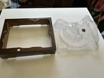 Garrard Type Turntable Plastic Dust Cover With Plinth Box. Fixed Price $200.00.