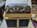 Vintage Truetone 45RPM Stero Sound System With Speakers Western Auto As Is. Fixed Price $55.00.