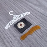 Vintage Fashion Doll Toy Hanger Record Player And Comb Accessories. Fixed Price $5.74.