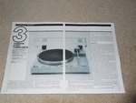 Yamaha P-850 Turntable Review, Pg, 1982, Rare Info. Fixed Price $9.99.