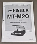 Fisher Turntable MT-M20 Service Manual D-3559. Fixed Price $54.95.