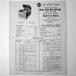 Rca Models 8-EY-4DJ 8-EY-4FK Record Player Changer Service Sheet 1956. Fixed Price $9.45.