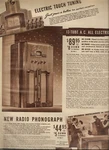 1938 Wards Catalog Page A.c. Electric Radio Phonograph Webster Farm Plant. Fixed Price $22.95.