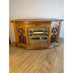 Emerson NR305TT 4-IN-1 Cd Cassette Radio Wood Brown Vtg Turntable Not Working. Fixed Price $49.99.