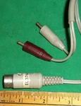 Vintage Hi Fi Stereo Phono Cord Pair W/ 3-PIN Connector "y" Logo Part EL3768/05. Fixed Price $39.99.