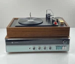 Vtg Webcor Am/fm Solid State Stereophonic Multiplex Receiver & Turntable WFX151. Fixed Price $131.74.