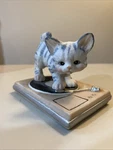 Vintage Enesco Tiger Stripe Cat Figurine Record Player 1988 Mexico. Fixed Price $12.75.