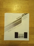 Quasar Series 7000 Audio CS7600 Owners Manual. Fixed Price $6.95.