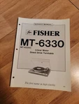 Fisher Mt 6330 Turntable Service Manual Repair. Fixed Price $19.99.