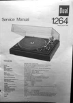 Dual 1264 Turntable Service Manual Photocopy. Fixed Price $19.99.
