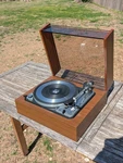 Dual 1019 Record Player Solid Wood Base Cover Shure M55E Cart. Fixed Price $575.00.