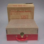 Vintage Spear Model 220 2-SPEED Portable Phonograph Electric Record Player W/box. Fixed Price $24.99.