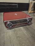 Ion Ford Mustang Lp 4-IN-1 Vinyl Record Player Turntable Am Fm Radio Red. Fixed Price $110.00.