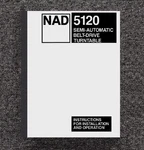 Turntable Owners Instruction Manual Fits Nad 5120 Semi-automatic Belt-drive. Fixed Price $19.97.