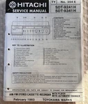 FEB/83 Hitachi SDT-9241 Am/fm Stereo Cassette Recorder Service Manual. Fixed Price $20.00.