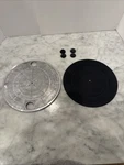 Vintage Pioneer PL-600 Black Metal Turntable Platter Mat And Feet Part #PNR-1025. Fixed Price $35.00.