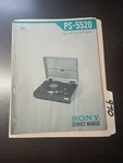 Sony PS-5520 Usa,gep,nep Model Service Manual Original Repair Book Turn Table. Fixed Price $49.99.