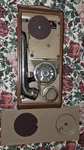 1930S Thorens Excelda Portable Phonograph Gramophone Record Player W/ Paper Work. Fixed Price $450.00.