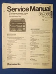 Panasonic SG-D35 Cassette Service Repair Manual Factory Original The Real Thing. Fixed Price $11.95.