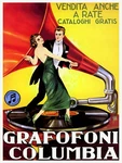 Grafofoni Phonograph Record Player Couple Dancing Italian Advertisement Print. Fixed Price $18.95.