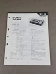 Sony 6 Channel Stereo Microphone Mixer Model MX-14 Service Manual D-2851. Fixed Price $54.95.