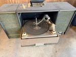 Zenith Vintage Stereophonic Record Player Console With Integrated Speakers. Fixed Price $455.00.