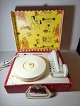 Vintage Emerson Children's Record Player Circus Theme. Fixed Price $45.00.