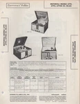 1948 Motorola 67F11 67F12B HS-63 Phonograph Radio Service Manual Photofact. Fixed Price $8.99.