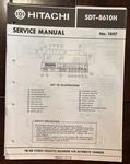 MARCH/78 Hitachi Sdt -8610 Fm/am Stereo Cassette Service Manual. Fixed Price $20.00.