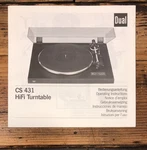 Dual Model Cs 431 Turntable Owners / User Manual *original*. Fixed Price $24.97.