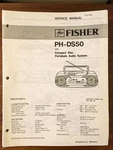 Fisher PH-DS50 Boombox Radio Service Manual *original*. Fixed Price $14.89.